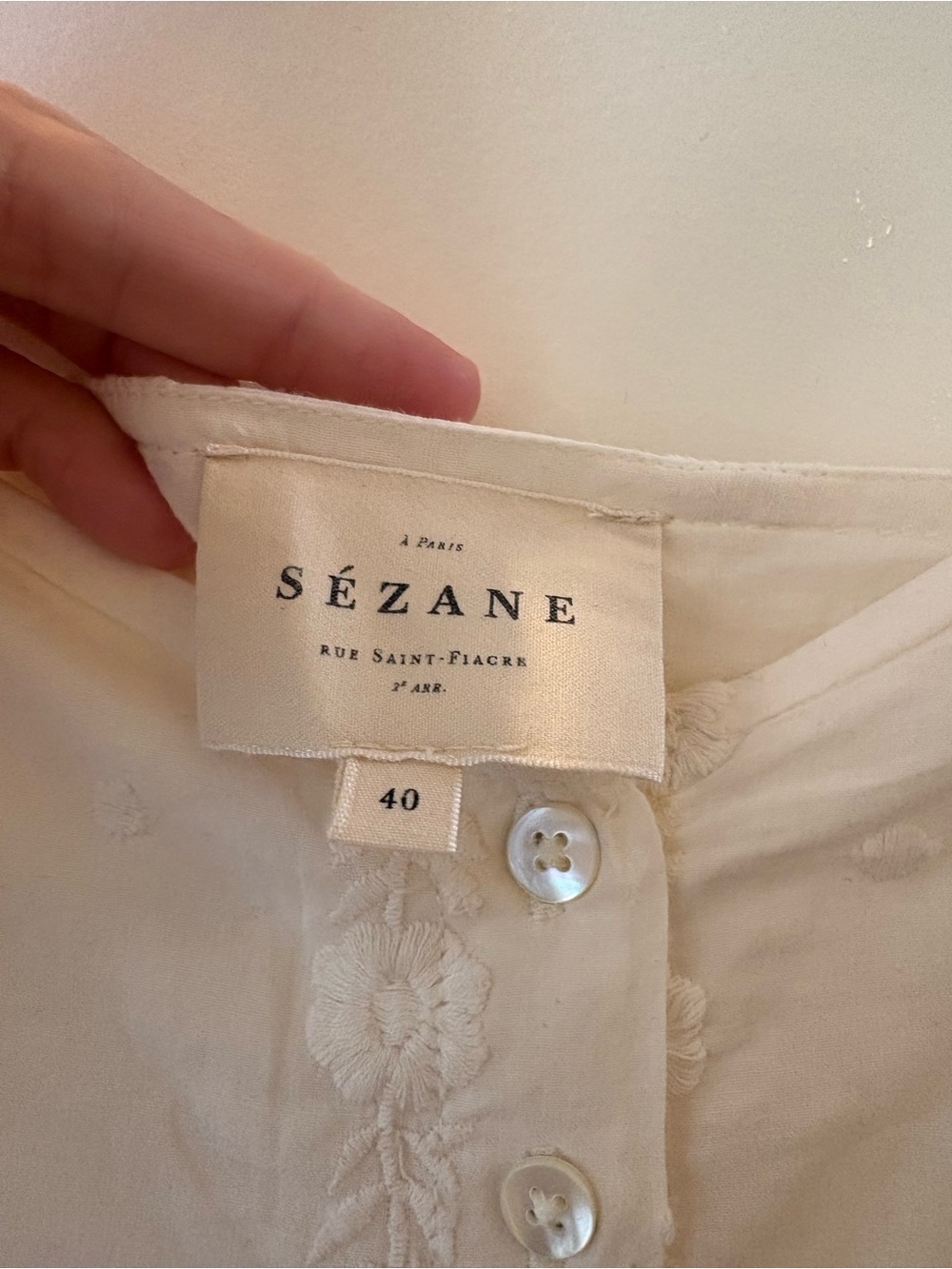 Sézane white lace maxi - Picture 2 of 4